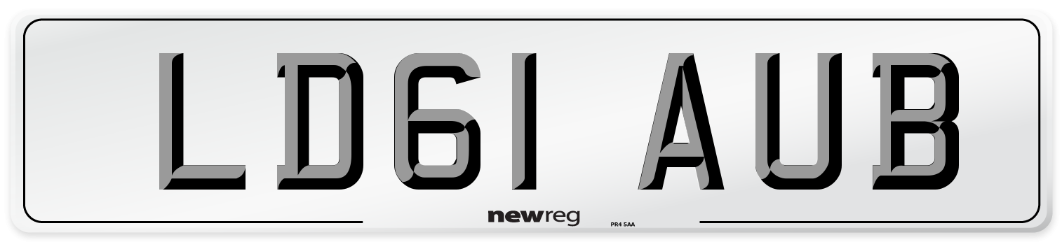 LD61 AUB Number Plate from New Reg